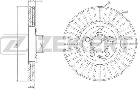 Zekkert BS-5030 - Əyləc Diski www.furqanavto.az