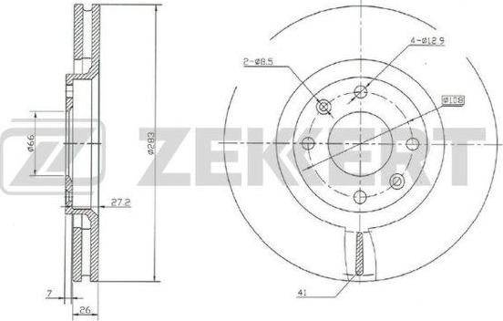 Zekkert BS-5024 - Əyləc Diski furqanavto.az