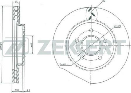 Zekkert BS-5023 - Əyləc Diski furqanavto.az