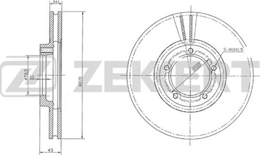 Zekkert BS-5075 - Əyləc Diski furqanavto.az