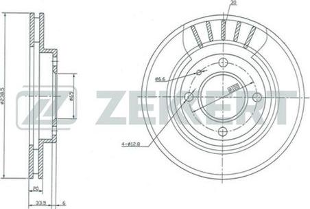 Zekkert BS-5070 - Əyləc Diski furqanavto.az