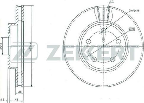 Zekkert BS-5146 - Əyləc Diski furqanavto.az