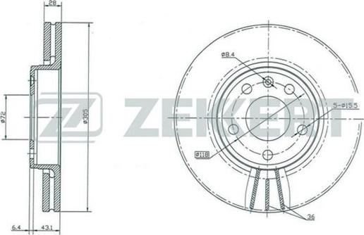 Zekkert BS-5141 - Əyləc Diski furqanavto.az