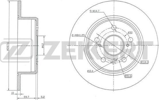 Zekkert BS-5143 - Əyləc Diski furqanavto.az