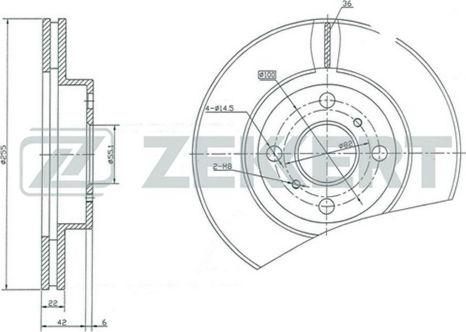 Zekkert BS-5147 - Əyləc Diski furqanavto.az