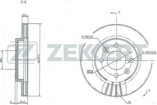 Zekkert BS-5106 - Əyləc Diski furqanavto.az