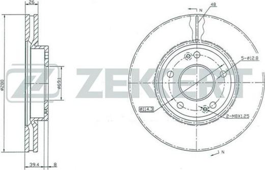 Zekkert BS-5119 - Əyləc Diski furqanavto.az