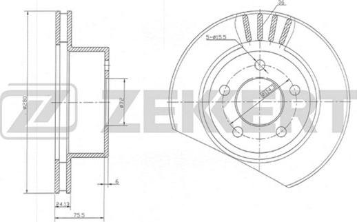 Zekkert BS-5184 - Əyləc Diski furqanavto.az