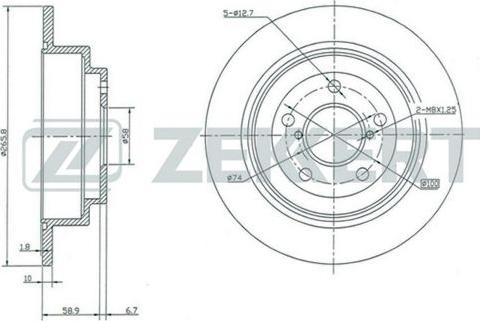 Zekkert BS-5180 - Əyləc Diski furqanavto.az