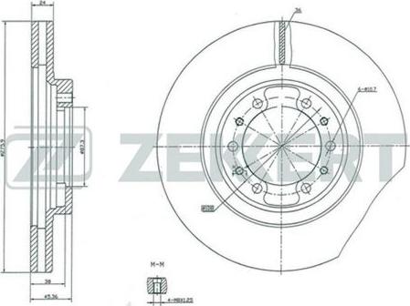 Zekkert BS-5134 - Əyləc Diski furqanavto.az