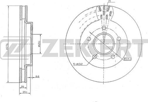 Zekkert BS-5136 - Əyləc Diski furqanavto.az