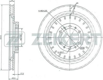 Zekkert BS-5138 - Əyləc Diski furqanavto.az