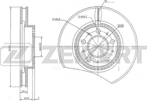 Zekkert BS-5123 - Əyləc Diski furqanavto.az