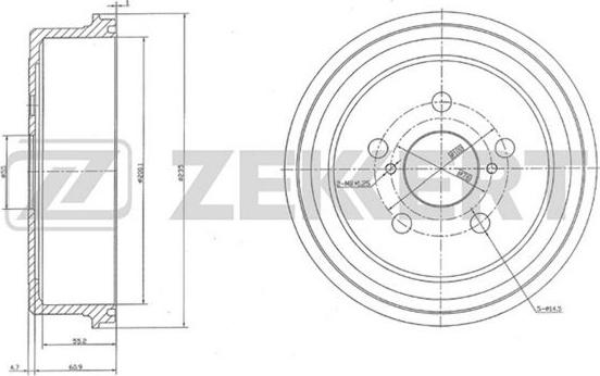 Zekkert BS-5122 - Əyləc barabanı furqanavto.az