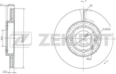 Zekkert BS-5127 - Əyləc Diski furqanavto.az