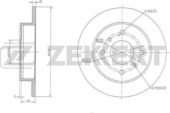 Zekkert BS-5176 - Əyləc Diski furqanavto.az