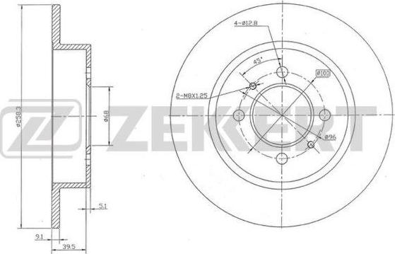 Zekkert BS-5171 - Əyləc Diski furqanavto.az