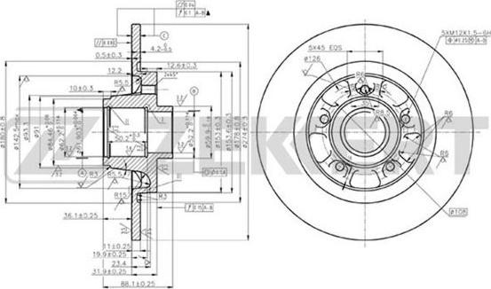 Zekkert BS-5869 - Əyləc Diski furqanavto.az