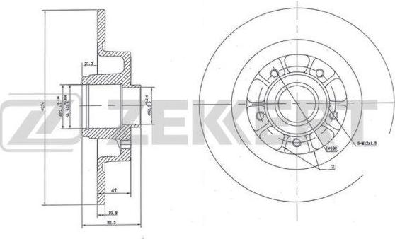 Zekkert BS-5862 - Əyləc Diski furqanavto.az