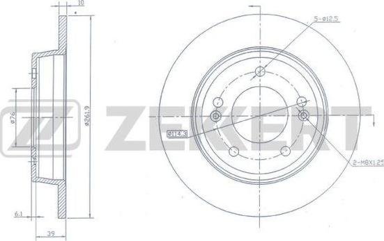 Zekkert BS-5800 - Əyləc Diski furqanavto.az