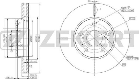 Zekkert BS-5801 - Əyləc Diski furqanavto.az