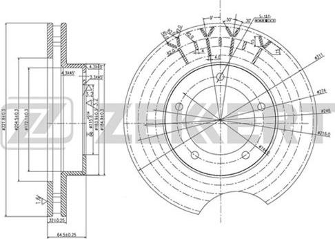 Zekkert BS-5802 - Əyləc Diski furqanavto.az