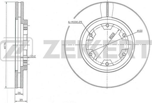 Zekkert BS-5815 - Əyləc Diski furqanavto.az