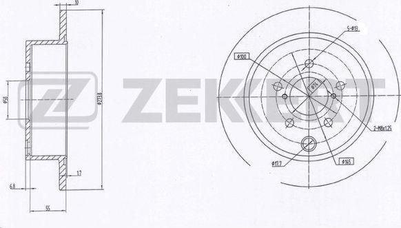 Zekkert BS-5887 - Əyləc Diski furqanavto.az