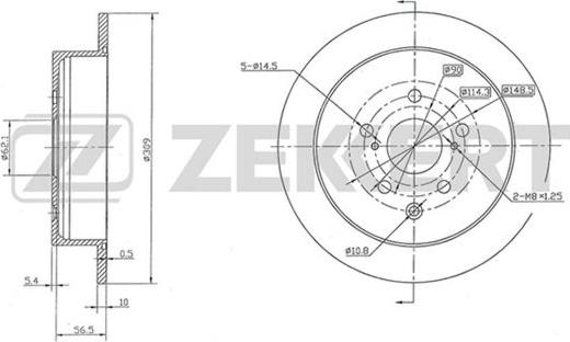 Zekkert BS-5824 - Əyləc Diski furqanavto.az