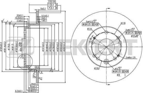 Zekkert BS-5820 - Əyləc Diski furqanavto.az