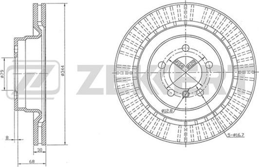 Zekkert BS-5821 - Əyləc Diski furqanavto.az