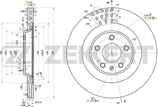 Zekkert BS-5876 - Əyləc Diski furqanavto.az