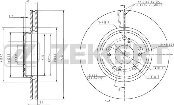 Zekkert BS-5396 - Əyləc Diski furqanavto.az