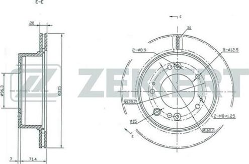 Zekkert BS-5393 - Əyləc Diski furqanavto.az