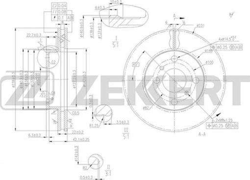 Zekkert BS-5344 - Əyləc Diski furqanavto.az