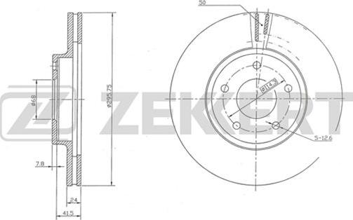 Zekkert BS-5345 - Əyləc Diski furqanavto.az