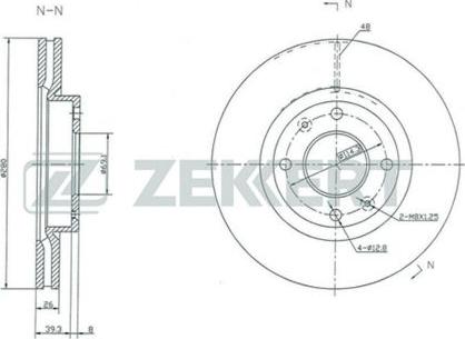 Zekkert BS-5358 - Əyləc Diski furqanavto.az