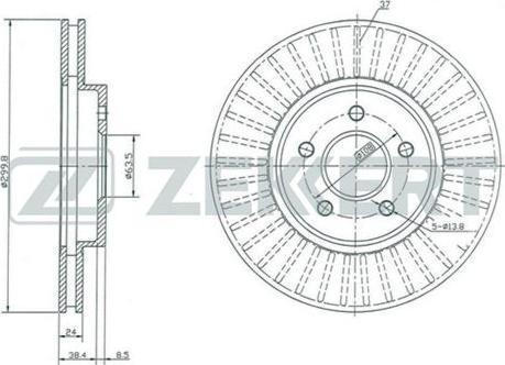 Zekkert BS-5361 - Əyləc Diski furqanavto.az