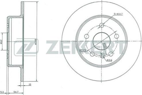 Zekkert BS-5367 - Əyləc Diski furqanavto.az