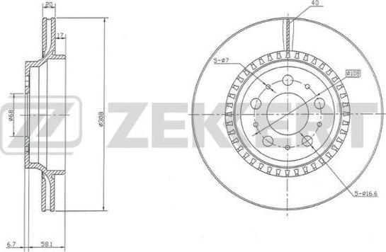 Zekkert BS-5303 - Əyləc Diski furqanavto.az