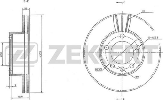 Zekkert BS-5311 - Əyləc Diski furqanavto.az