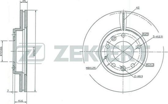 Zekkert BS-5389 - Əyləc Diski furqanavto.az