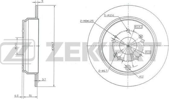 Zekkert BS-5386 - Əyləc Diski furqanavto.az