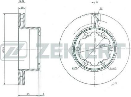 Zekkert BS-5388 - Əyləc Diski furqanavto.az