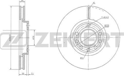 Zekkert BS-5383 - Əyləc Diski furqanavto.az