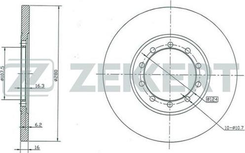 Zekkert BS-5330 - Əyləc Diski furqanavto.az