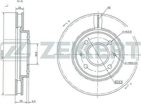 Zekkert BS-5332 - Əyləc Diski furqanavto.az