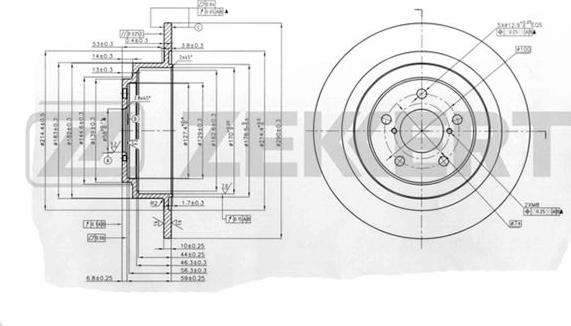 Zekkert BS-5324 - Əyləc Diski furqanavto.az