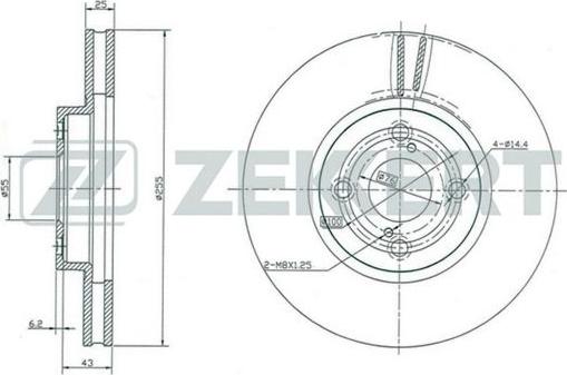 Zekkert BS-5379 - Əyləc Diski furqanavto.az