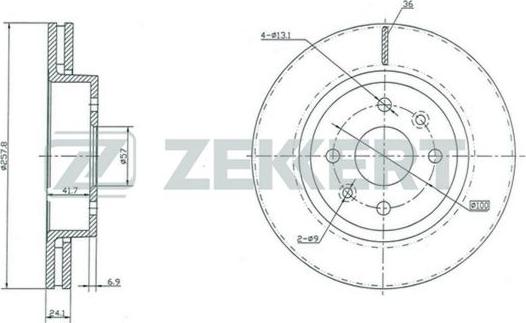 Zekkert BS-5374 - Əyləc Diski furqanavto.az